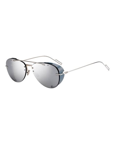 dior chroma 1|Dior Men's Chroma 1 Rimless Mirrored Aviator Sunglasses.